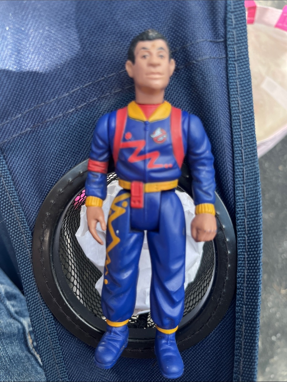 Ghostbusters Kids Action Figure - 1984 VINTAGE Blue and Red Ghostbuster Suit